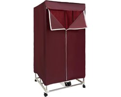 Wasdroger - Condensdroger - Kleding Drogen - Opvouwbaar Design - 70 x 50 x 150 cm - Wijnrood