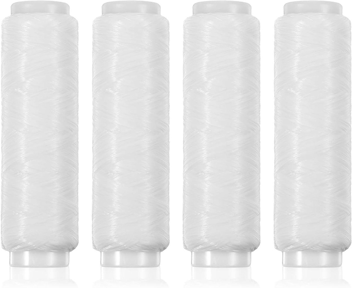 Vislijn Nylon - Elastisch Draad - Aas Bevestigen - Bijna Onzichtbaar - 4 x 250m - Wit