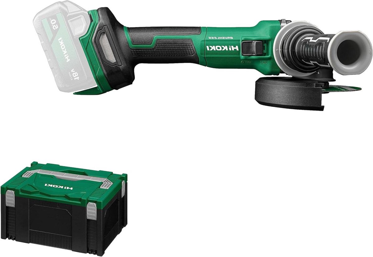 Accu Haakse Slijper - Slijpmachine Hoekig - Metaal Bewerken - Water- en Stofbestendig - 125mm - Groen