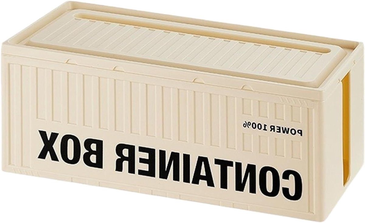 Snoer Management Container - Geventileerde Tafelstandaard met Afneembaar Deksel en Multi-Device Outlet Bar Configuratie Reductie Accessoire Lange Sleutelwoord | Zo