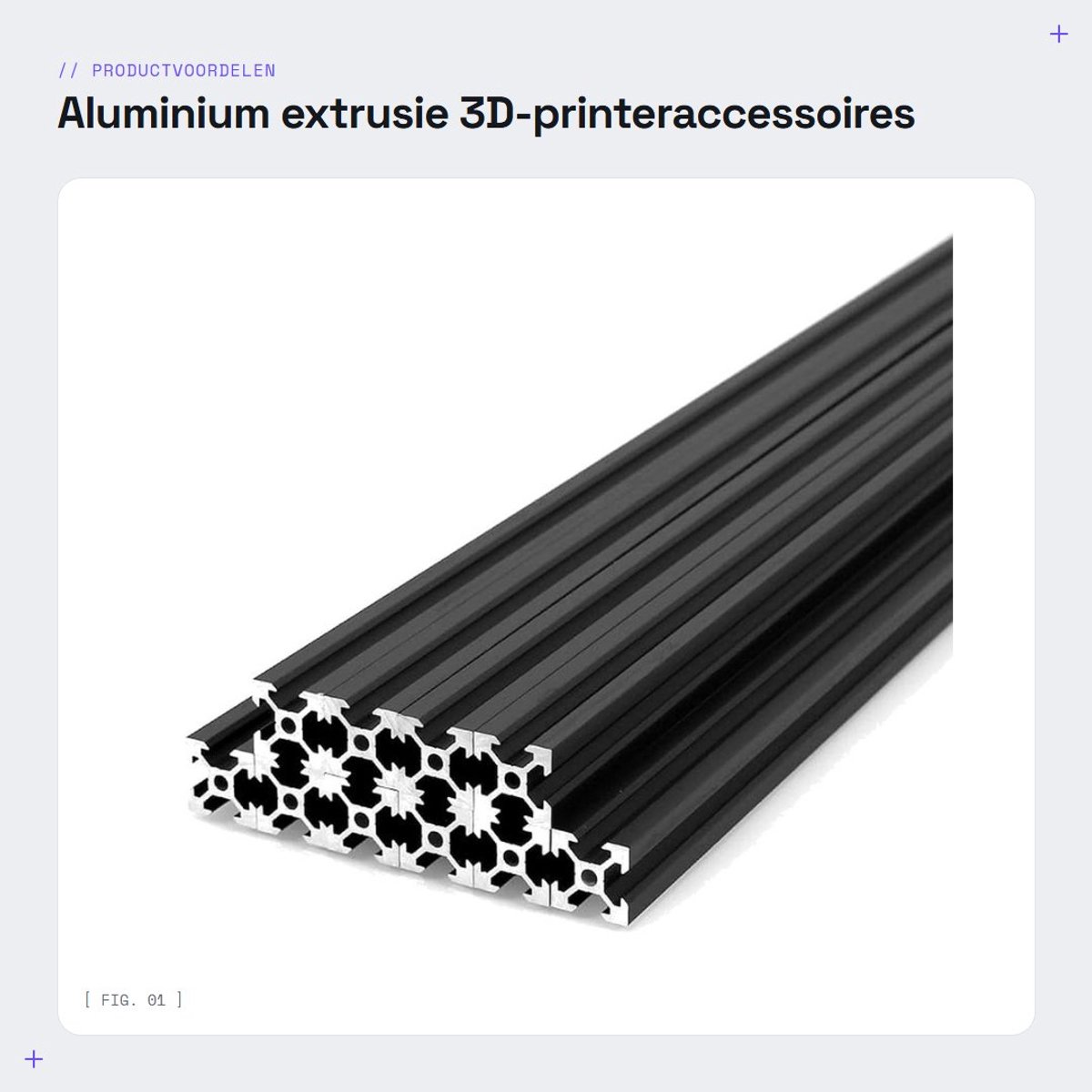 Dailygoods- Aluminium Extrusie 300 mm - 10 Stuks - V-sleuf - Europese Standaard - Geschikt voor 3D-printers/CNC/Lasergraveermachines - Zwart - Aluminium Profiel