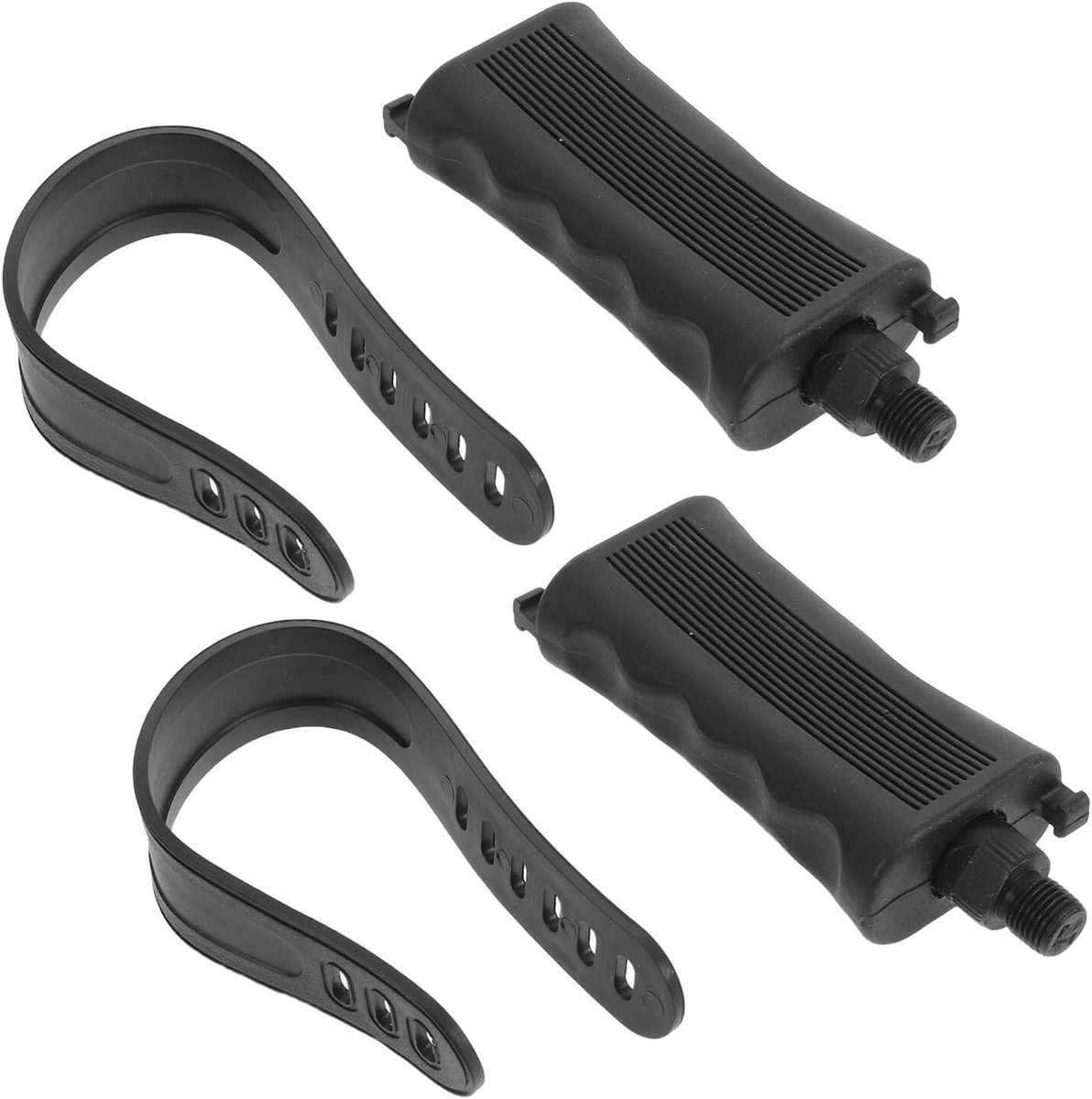 Hometrainer Pedalen - Fietspedalen Binnen - Indoor Fitness - Universele Compatibiliteit - 12 cm Lengte - Zwart