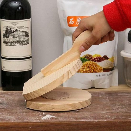 Pastamachine Set - Knedelmaker Tools - Zelf Pasta Maken - Hout en Metaal - 8 Delig - Meerkleurig van Pastamachine — afbeelding 3