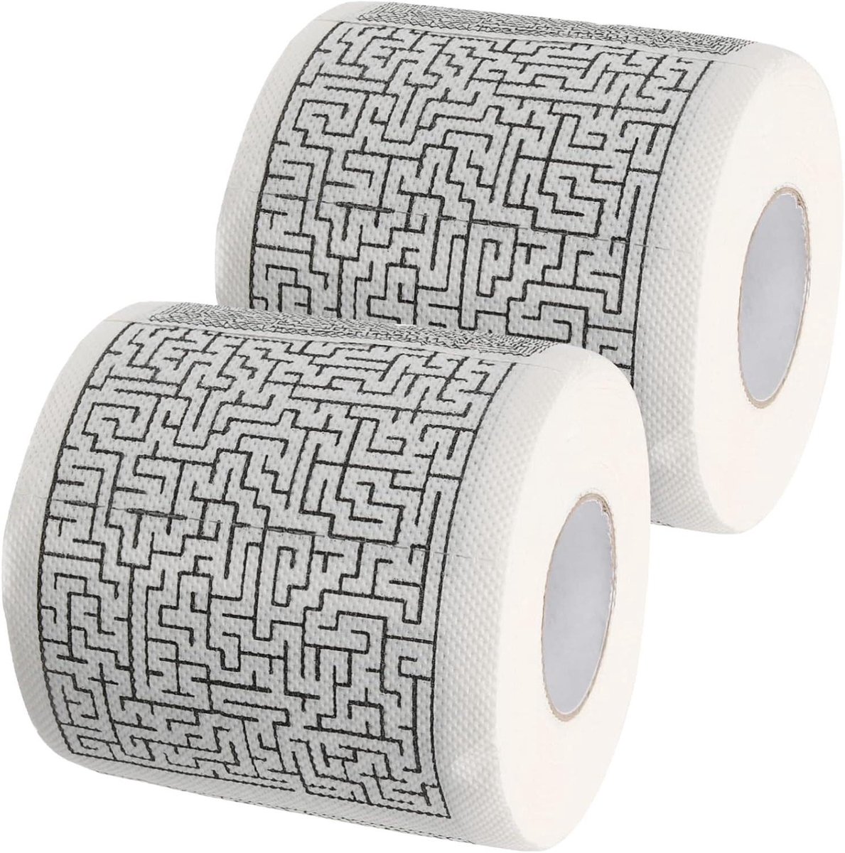 Toiletpapier Rollen - Papier Rollen - Badkamer Decoratie - Grappige Patronen - 2 Stuks - Multicolor