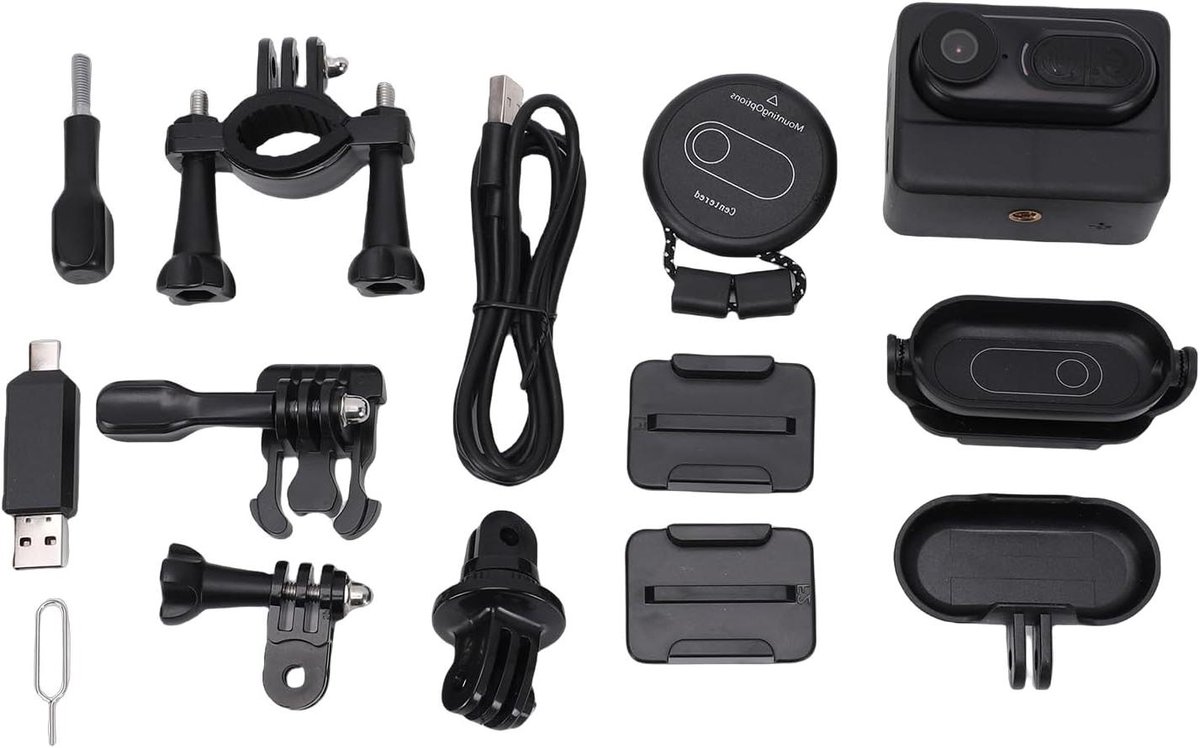 Mini Actiecamera - Draagbare Camera - Momenten Vastleggen - Magnetische Bevestiging - 4K Resolutie - Zwart