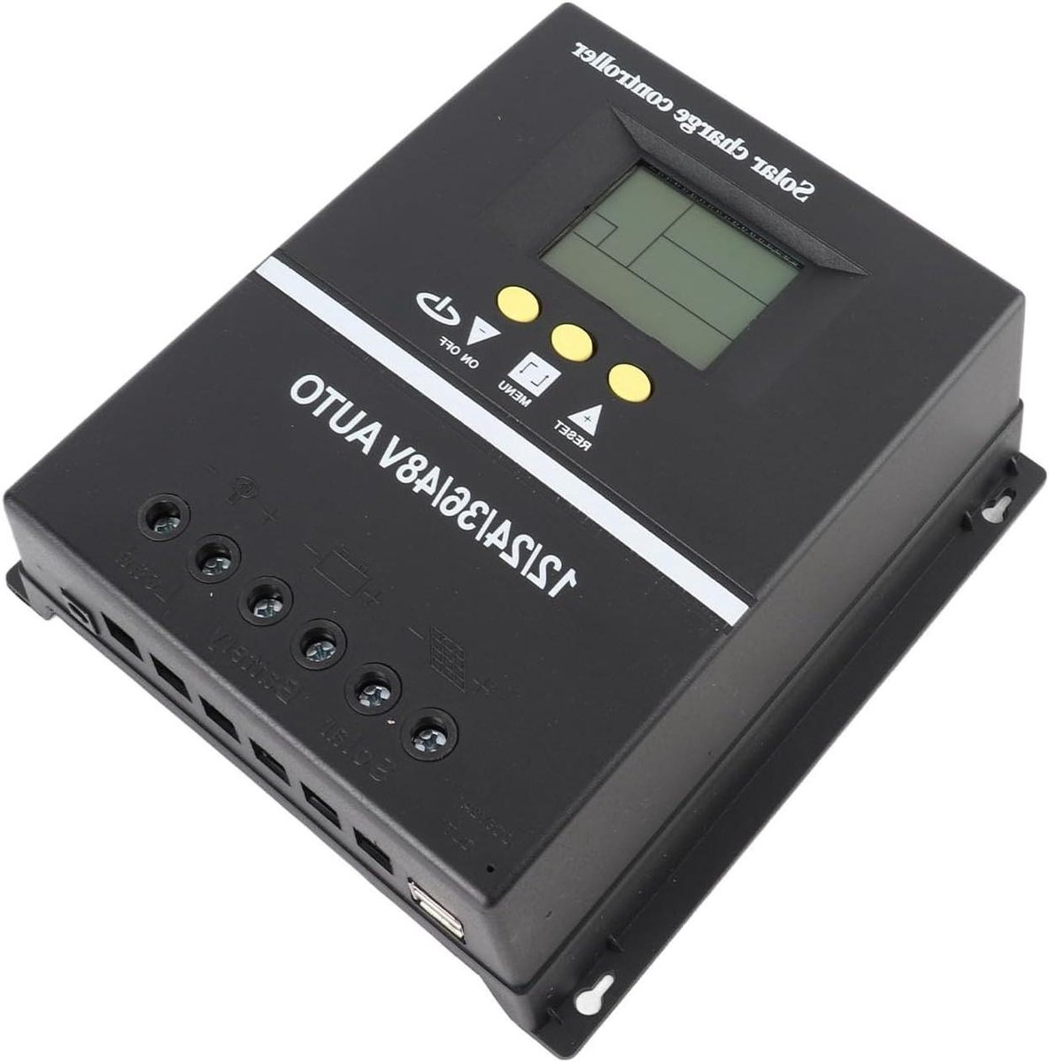 MPPT Zonne Laadregelaar - Solar Controller Batterij - Energie Opladen - Automatisch MPPT Mechanisme - 80A 100V - Zwart