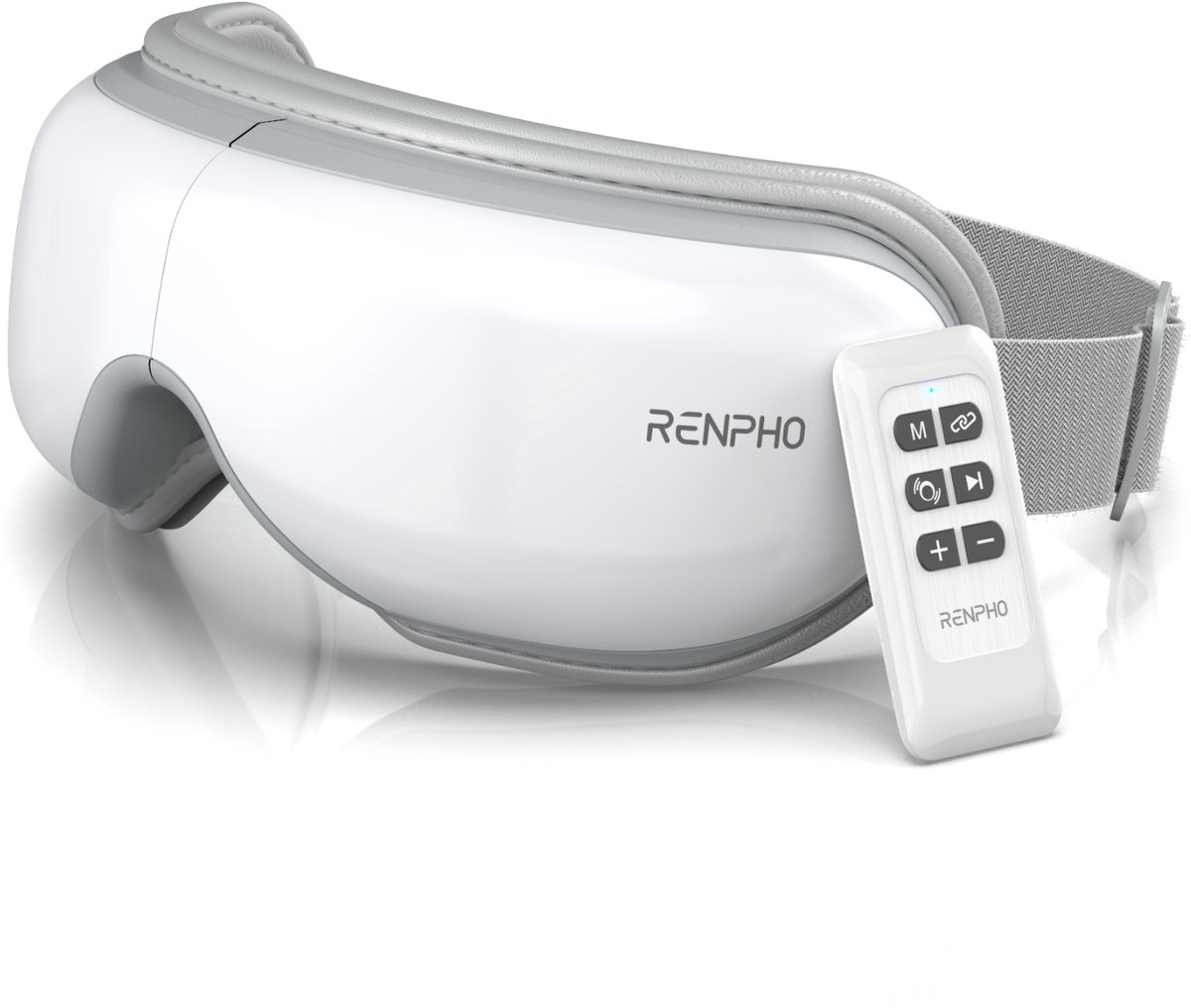 Renpho Eyeris 1 - Oogmassage Apparaat – Warmtefunctie - Luchtcompressie – Met Afstandsbediening - Wit