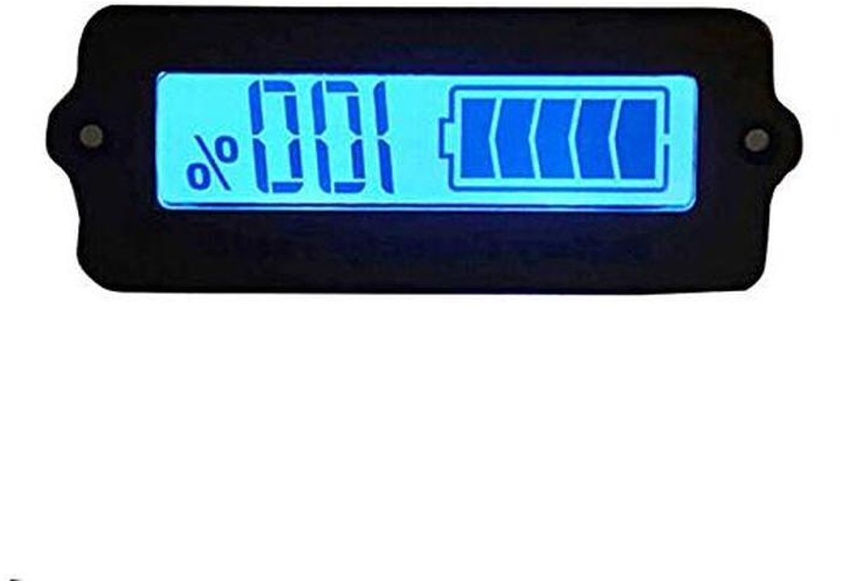 Batterij Tester - Capaciteit Meter - Status Controleren - LCD Display - 10 Cel - Zwart