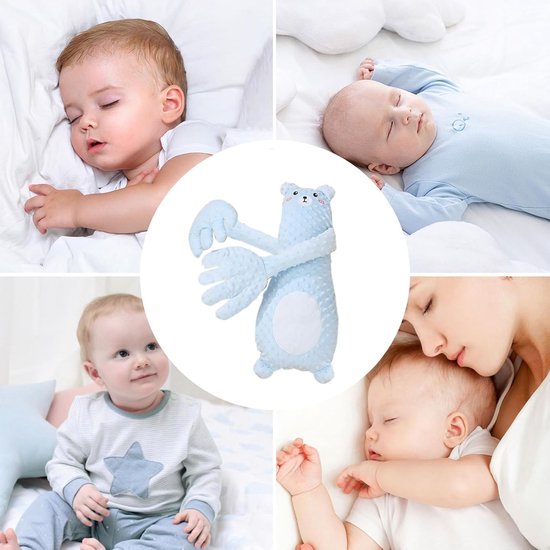 Knuffel Klopper - Slaap Hulpmiddel - Kalmeren Baby - Moederlijke Aanraking Simulatie - N.v.t. - Blauw — afbeelding 4