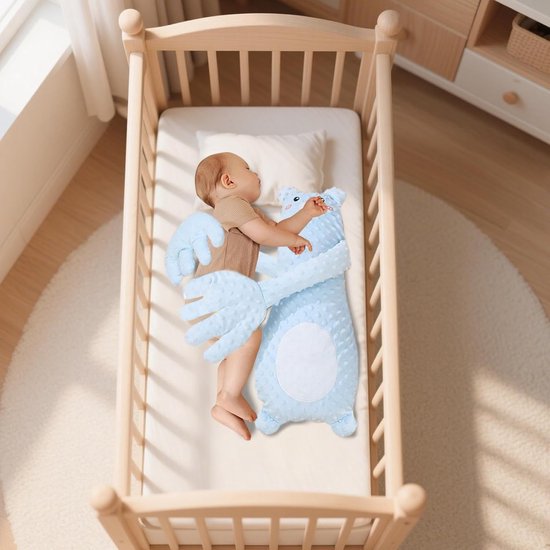 Knuffel Klopper - Slaap Hulpmiddel - Kalmeren Baby - Moederlijke Aanraking Simulatie - N.v.t. - Blauw — afbeelding 3