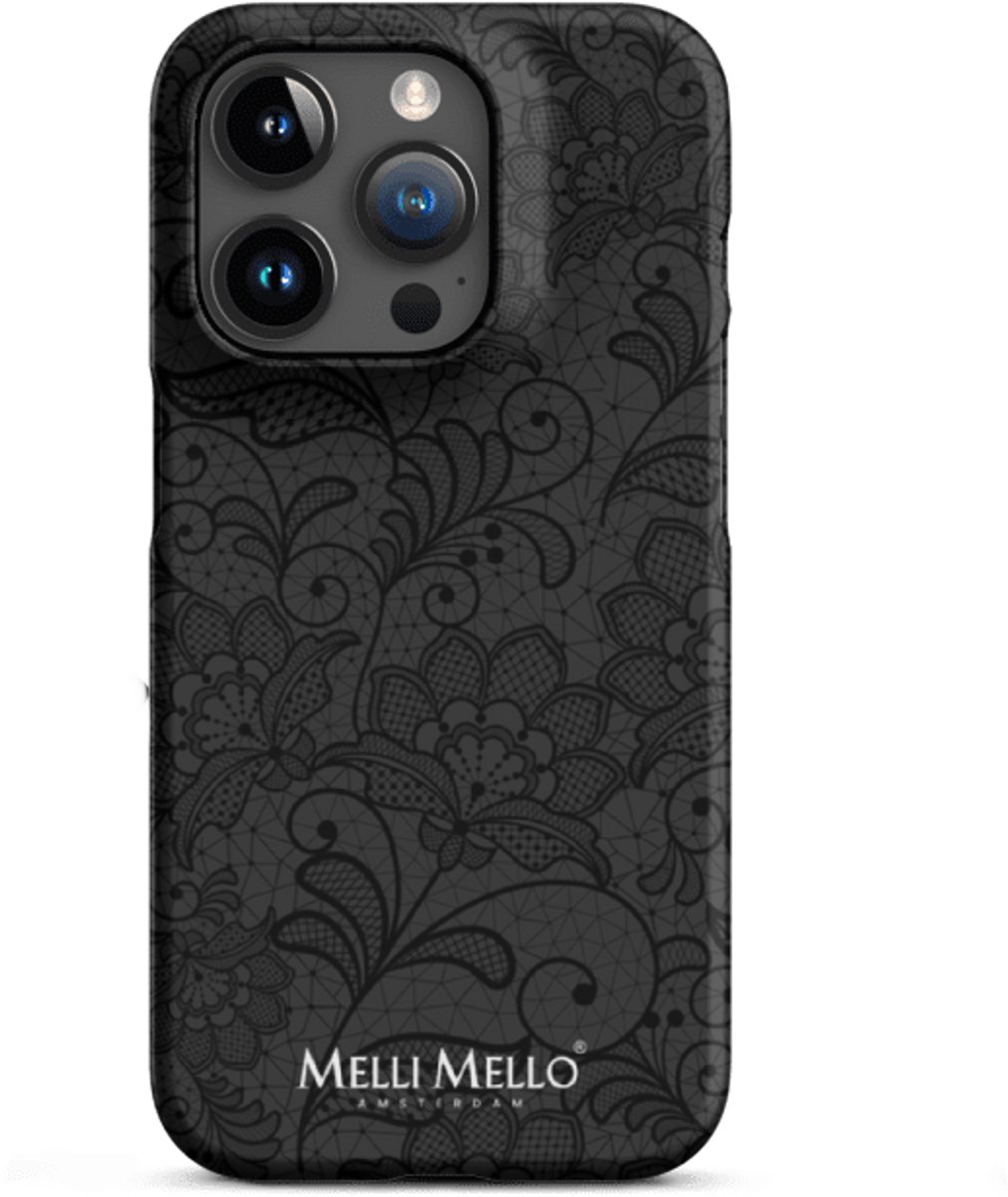 Melli Mello Telefoonhoesje Midnight Lace (Hard Case) - Apple iPhone 15 Pro