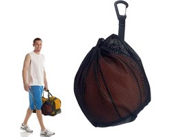 Single Ball Bag with Zipper Pocket,Balnet 1 Ball Basketball Bag,Backpack Portable Ball Net,Single Ken for Football,for - ShopVlot