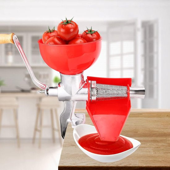 Professionele Tomatensqueezer met Fruitzeef, Ergonomische Handgreep voor Groenten, Fruit en Saus van Merkloos — afbeelding 4