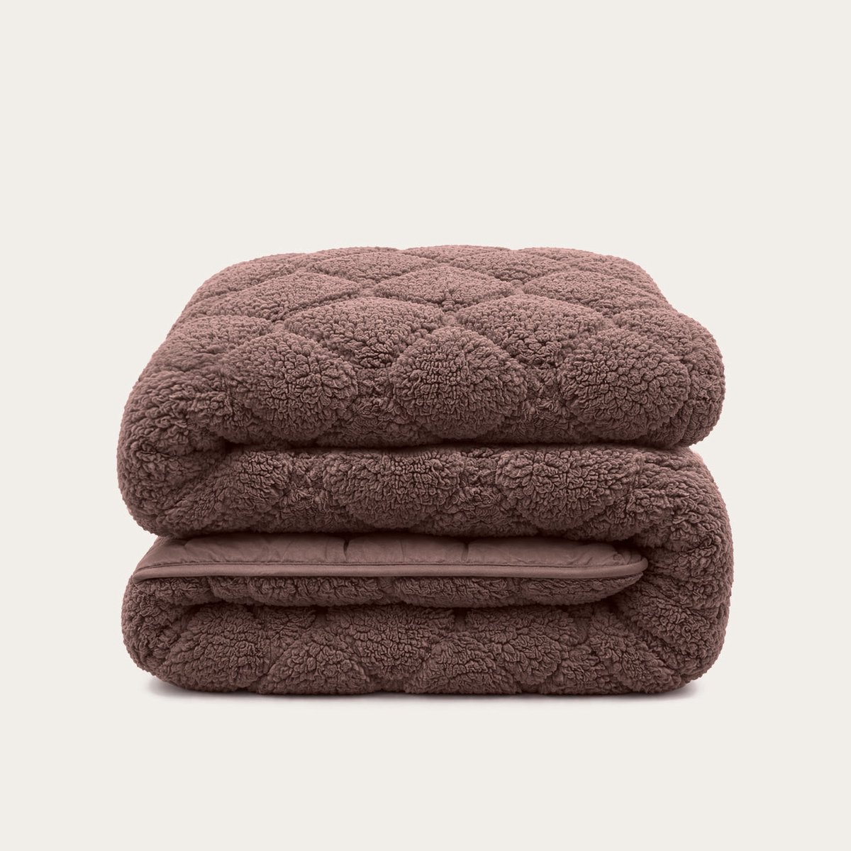 HappyBed Dekbed zonder overtrek 140x200 - Teddy - Wasbaar dekbed - Dekbed zonder hoes - Hoesloos Dekbed - Brown