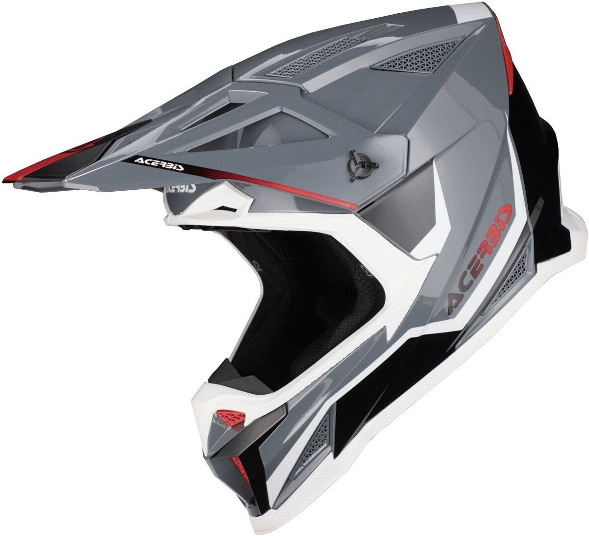 Acerbis T711 Grijs Wit Crosshelm - Helm