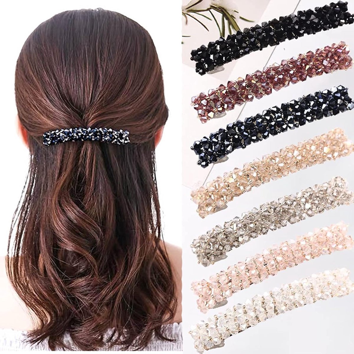 6 bladvormige haarclips, metalen ontwerp, haarclipaccessoires Geschikt voor meisjes