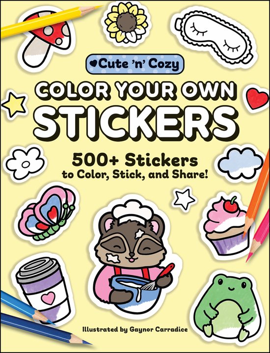 Cute and Cozy- Color Your Own Stickers