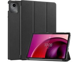 Tablet Hoes Geschikt voor Lenovo Tab M11 / K11 | Book Case met Standaard | Kunstlederen Beschermhoes | Tri-fold | Zwart