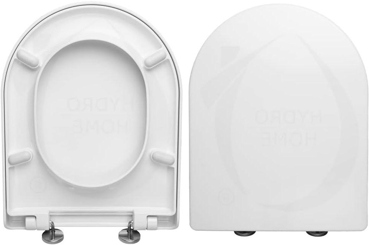Wc-bril - Toiletdeksel - Toilet Verbeteren - Verstelbare Scharnieren - 36x41-46 cm - Wit