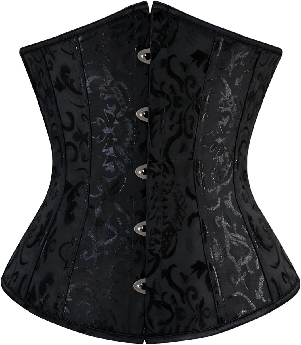 Dames Taille Trainer met Zachte Stalen Staven, Kanten Ondersteunende Corset Cincher voor Sport en Shape