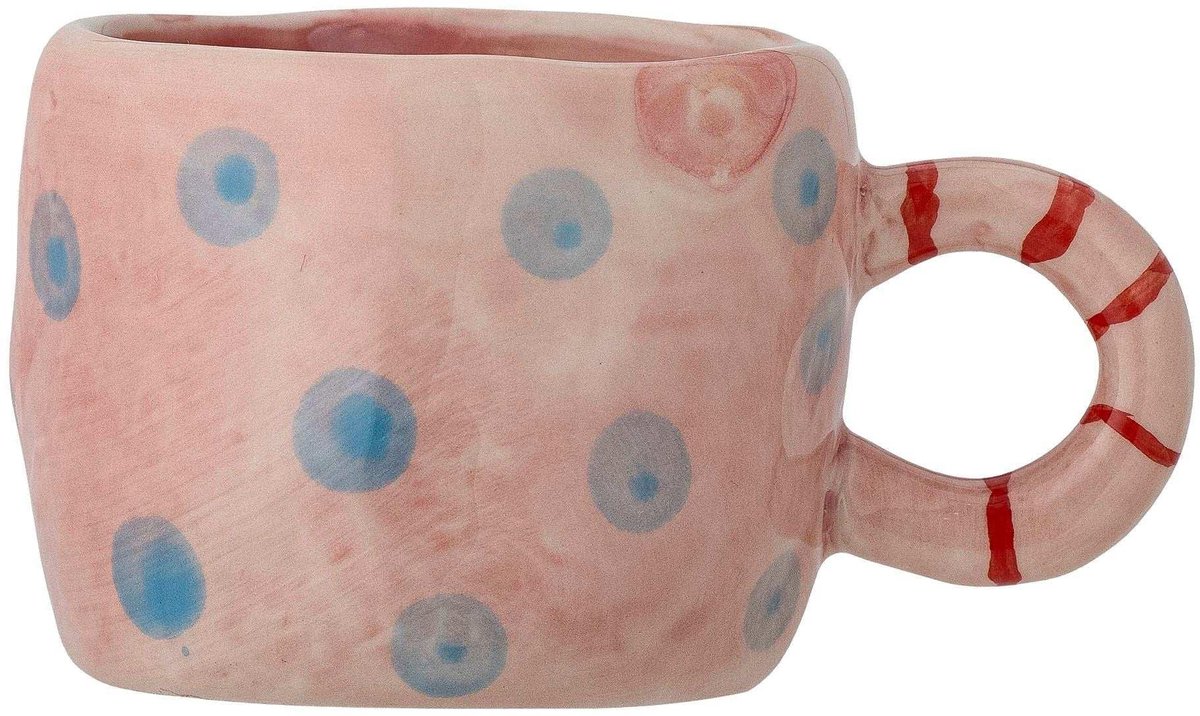 Nini mok aardewerk roze 100ml