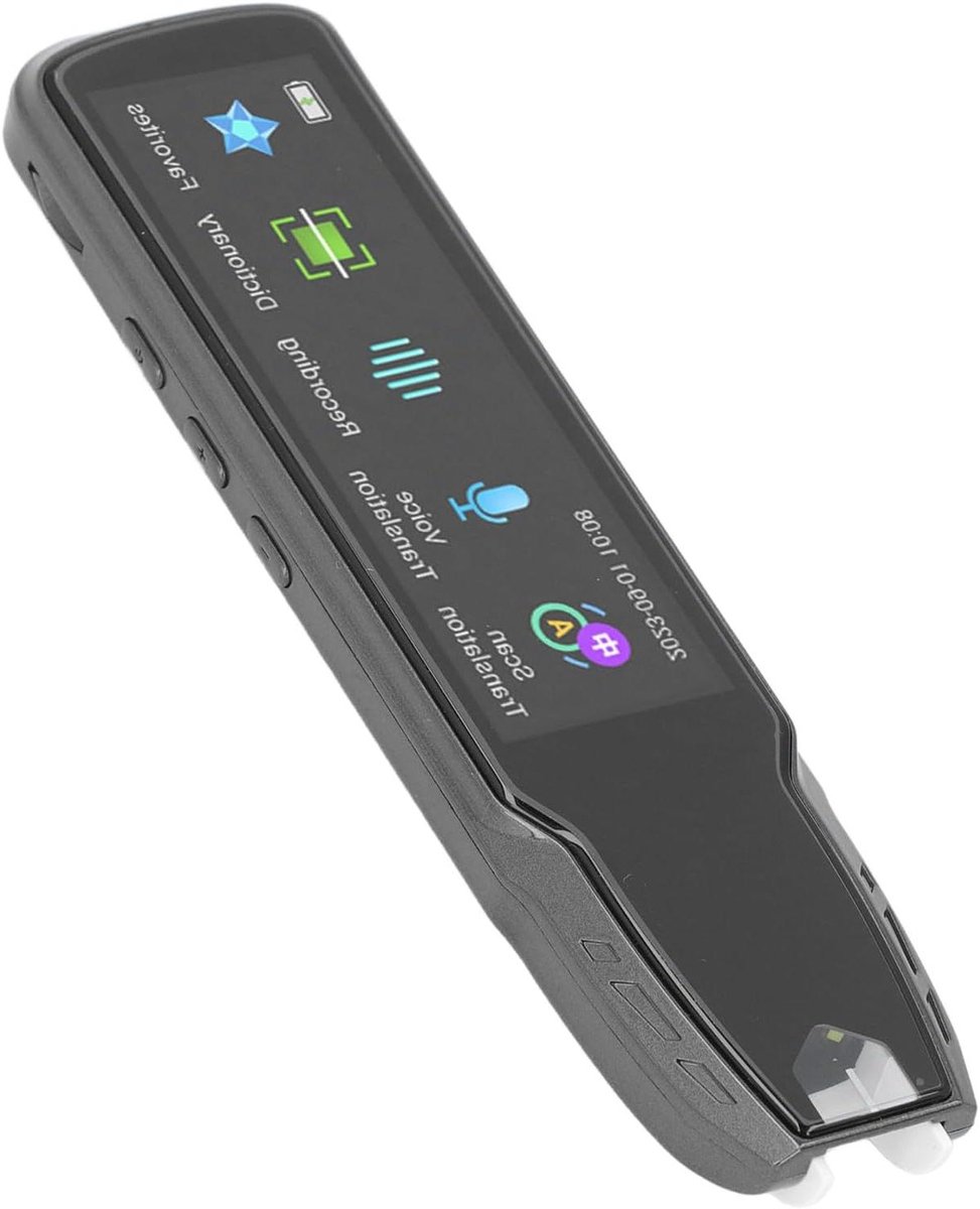 Vertaalscanpen - Digitale Leespen - Tekst Vertalen - 112 Talen Ondersteuning - 369 inch Scherm - Zwart