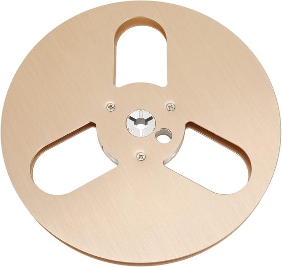 Lege Spoel - Tape Spoel - Muziek Opnemen - 3-Gats Ontwerp - 7 Inch - Goud — afbeelding 3