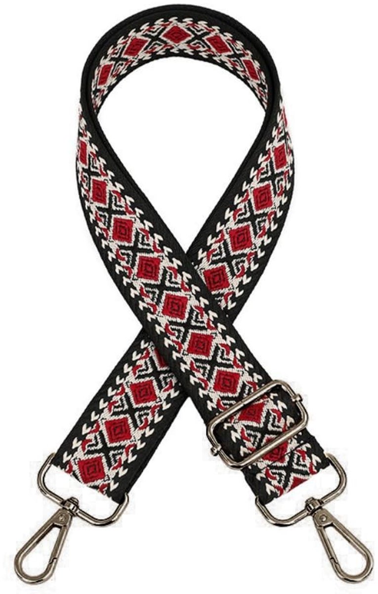 Dailygoods- Tasriem Verstelbaar 75-130 cm - Schouderband voor Tas - 3,8 cm Breed - Boho Tassenriem - Polyester - Bronsgesp - Schouderriem