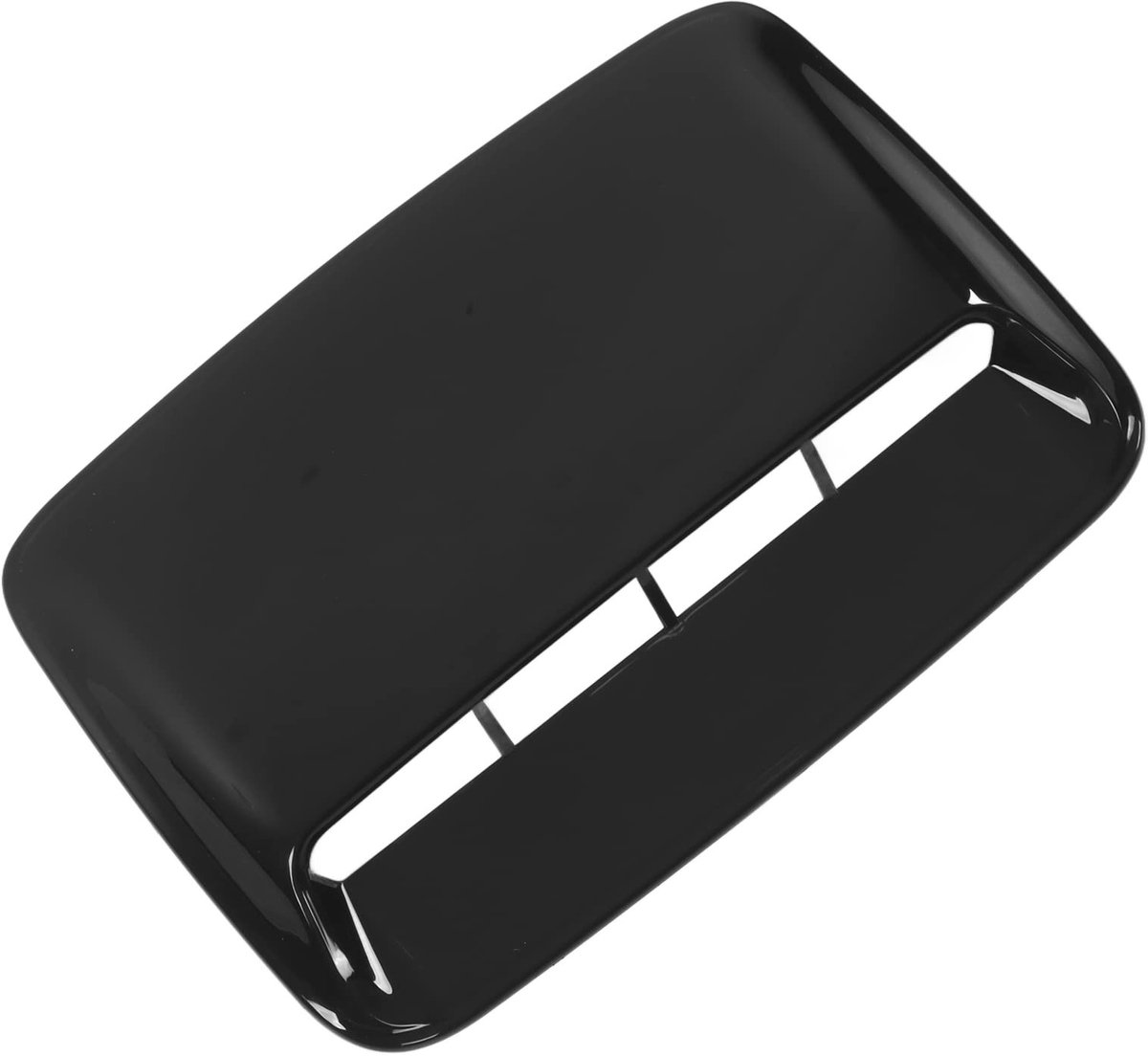 Dailygoods- Motorkap Luchtuitlaat Trim - Glanzend Zwart - ABS - Universele Auto-onderdelen - Hittebestendig - Eenvoudige Installatie - Afmeting 40x28cm - Ventilatierooster