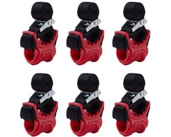 Dailygoods- Fietsendrager 6-delige set - Reservehaken - Bevestigingsband - Achterklep - Trekhaak - Nylon touw voor diverse voertuigen - Fietshouder