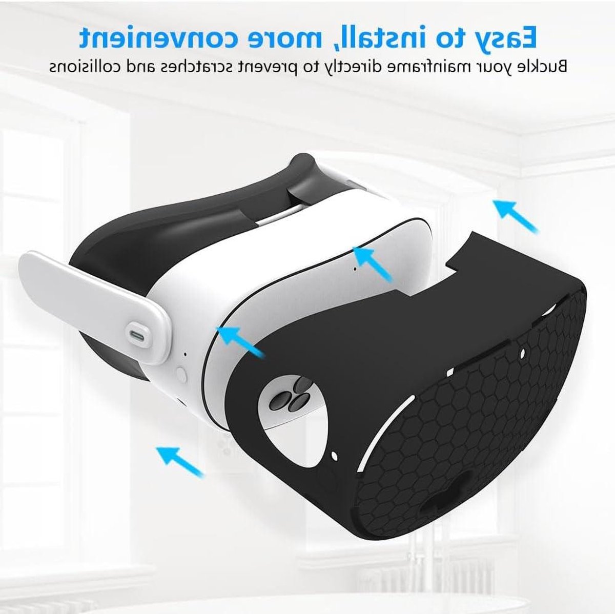 Beschermhoes Set - VR Accessoires - Virtuele Ervaring - Complete Bescherming - 3 Delen - Rood