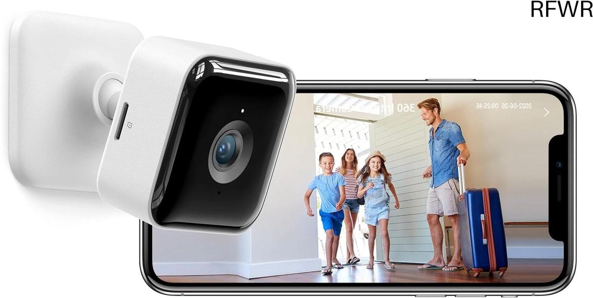 Beveiligingscamera Binnen - WIFI Camera - Huisbewaking - Bewegingsdetectie - 3MP Resolutie - Wit