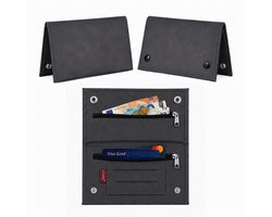 Champ Shag Etui - Tabak Etui - Kunstleer - 4 Vakken - Unisex - Donkergrijs