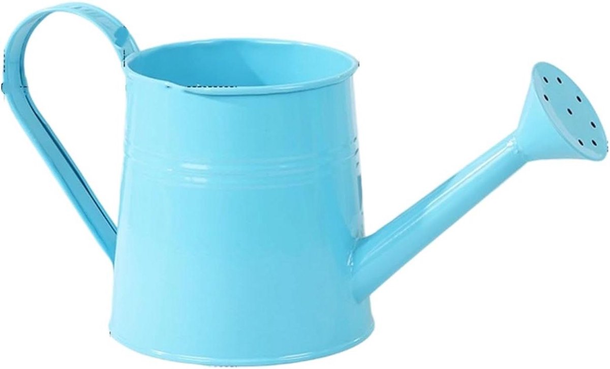 Metalen Gieter - Bloemen gieter - Planten water geven - Extra lange tuit - 11 x 12 cm - Blauw