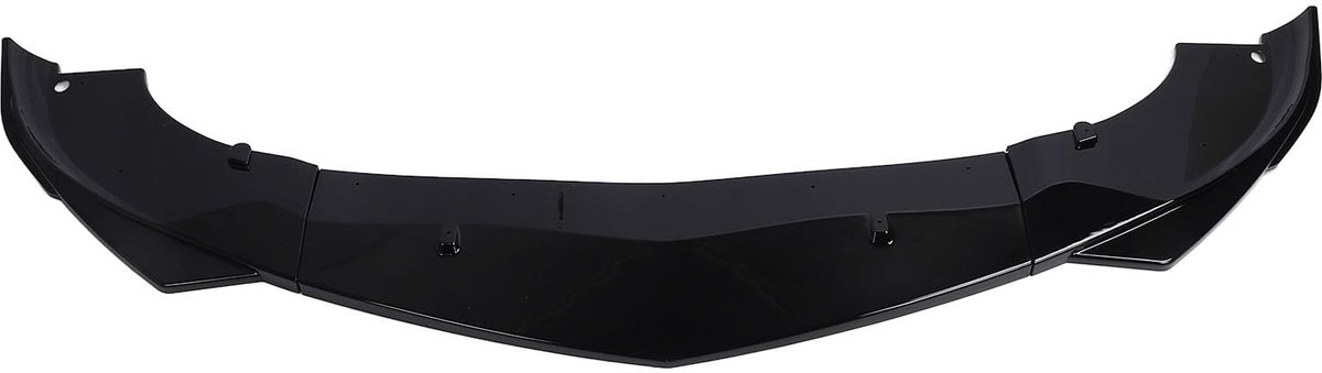 Dailygoods- Voorbumperlip Glanzend Zwart - 3-delige Spoiler - Verstelbare Splitter - Verbeterde Aerodynamica - Schokbestendig - Lange Levensduur