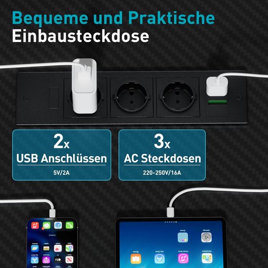 Gamingtafel Hoekbureau - Computertafel Werkstation - Professioneel Werken Spelen - Geïntegreerde LED Verlichting - 150 x 100 cm - Zwart Koolstofvezel — afbeelding 5