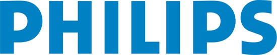 Blauw Philips logo op witte achtergrond.