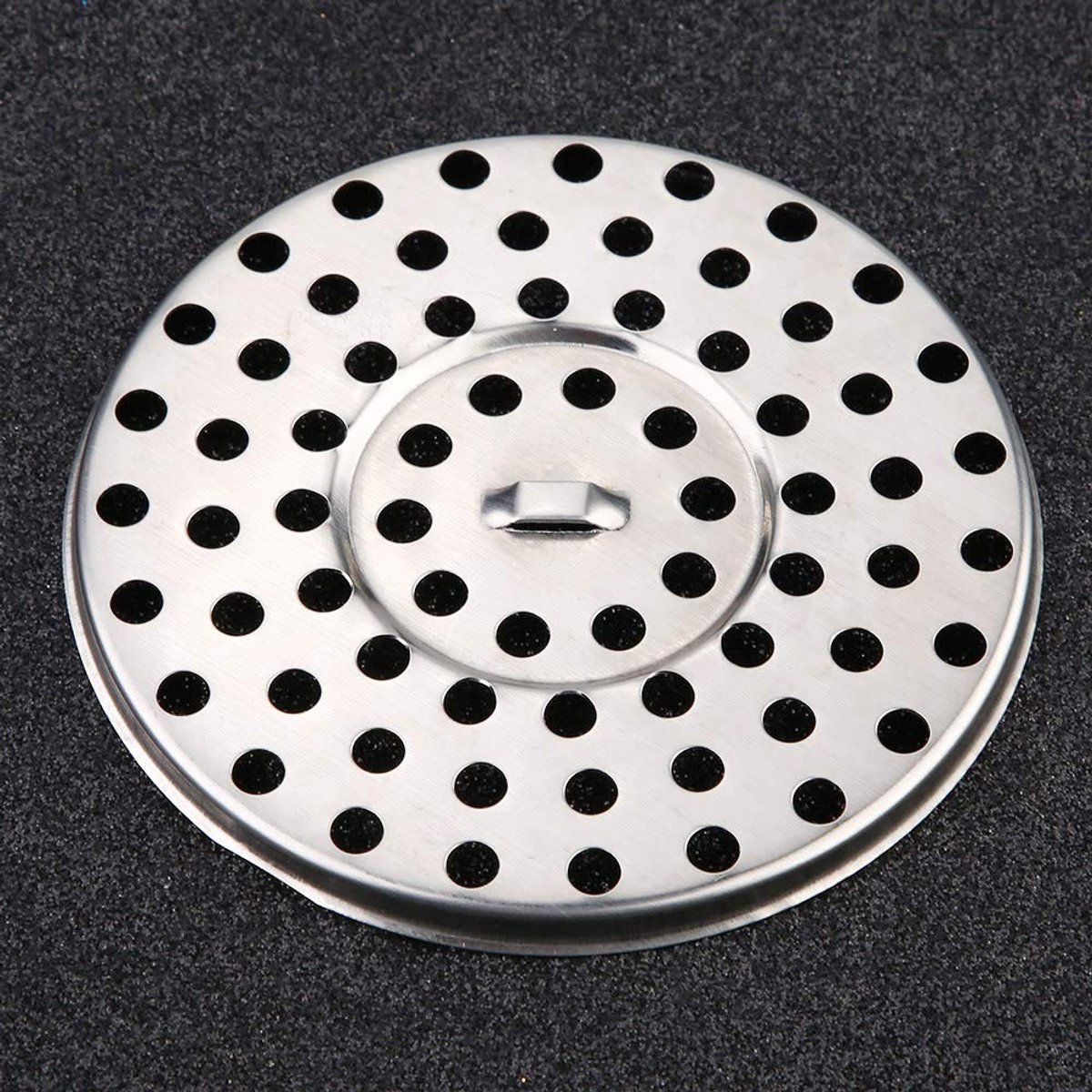 Dailygoods- Haarvanger Duurzaam - Afvoerzeef Douche - Afvoerstop - Korfplug - Haarvanger Badkuip - Roestvrij Staal 8,5 Cm