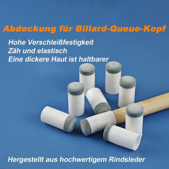 Golden crown - Biljartkeupunten - 10 mm biljartkeupunt - Eenvoudige montage - Kunststof - Biljartkeu-accessoires - Duurzaam en langdurig - Geschikt voor... van Golden Crown — afbeelding 2