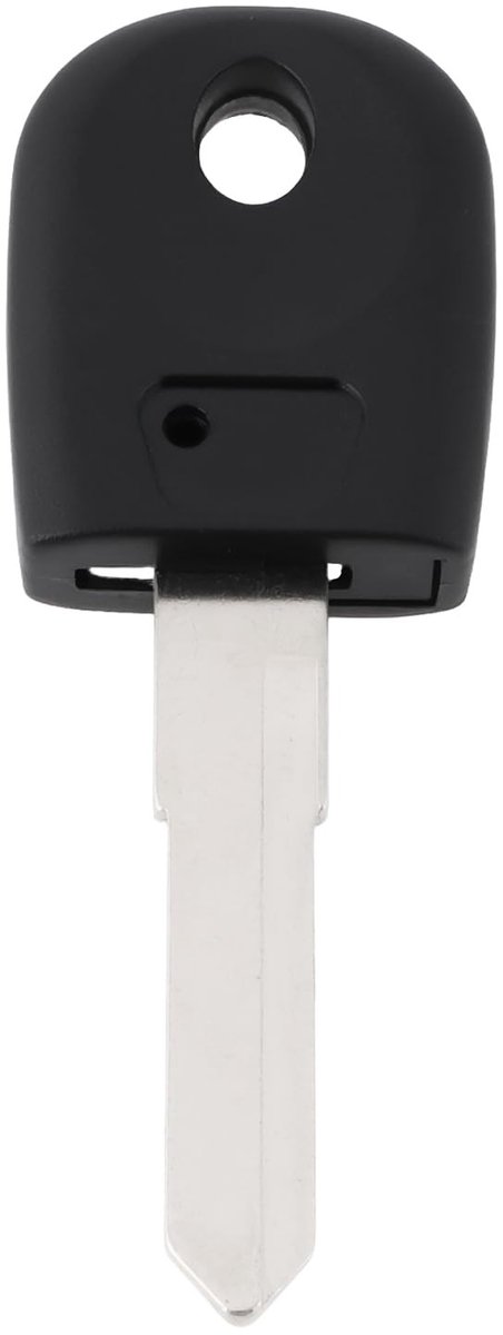 Dailygoods- Sleutel Ongesneden Leeg - Compatibel met Ducati 939/797/821/1198/1200-R - Kunststof/Metaal - Lengte 75,5 mm - Breedte 26,2 mm - Zwart - Motorfiets Sleutel