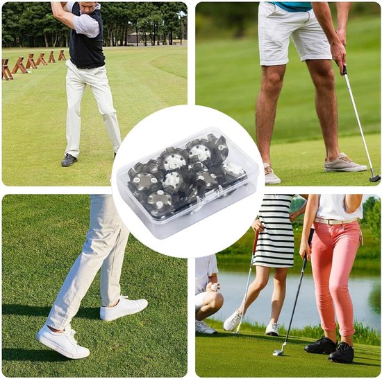 Golf Schoen Spikes - Golf Noppen - Sport Stabiliteit - Schokabsorberend Ontwerp - 18 Stuks - Bruin — afbeelding 5