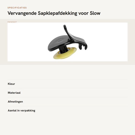 Sapklep Afdekking - Juicer Onderdeel - Verse Sappen Maken - Duurzaam ABS Materiaal - 50 x 40 x 30 mm van Merkloos — afbeelding 3
