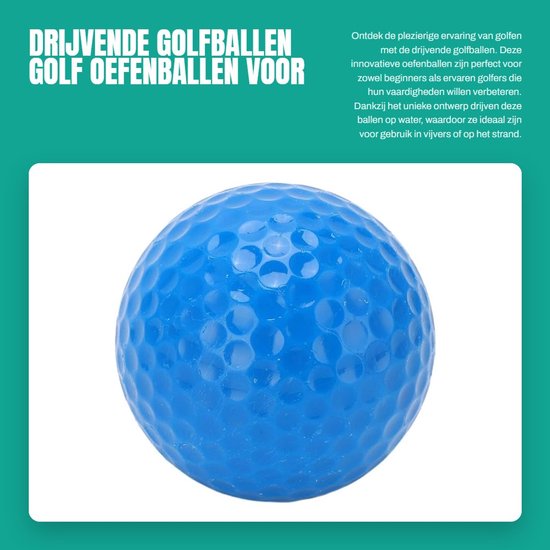 Zeynomax - Drijvende golfballen - Golf oefenballen voor buitensport - Donkerblauw - Waterbestendige golfballen - Ideaal voor trainingen - Geschikt v.. van Merkloos — afbeelding 4