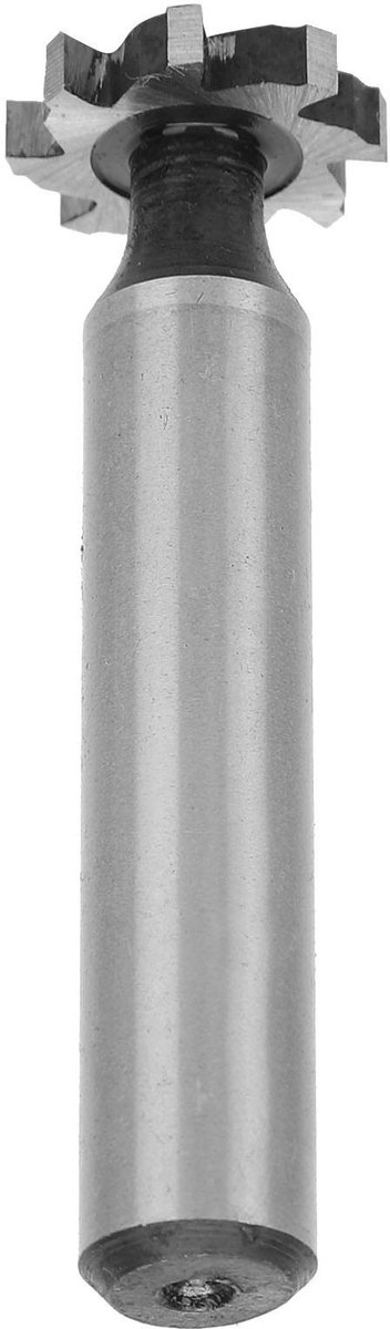 Dailygoods- T-gleuffrees HSS - halfronde spiebaan - schacht 10 mm - bladbreedte 3 mm - buitendiameter 16 mm - geschikt voor CNC-verwerking - Frees