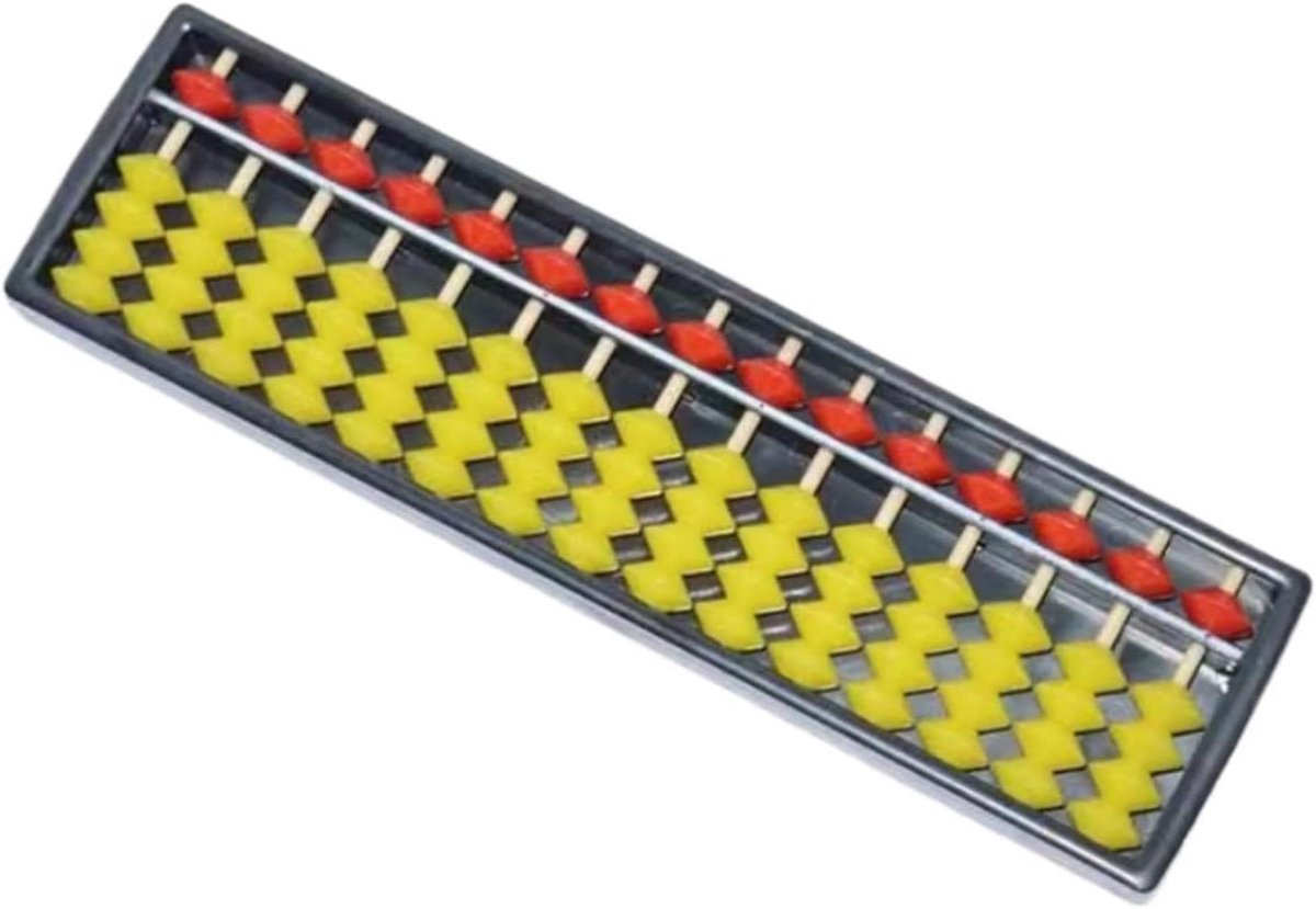 Telraam - Rekenmachine Hulpmiddel - Wiskunde Leren - 15 Cijfer Staven - 235x65cm - Veelkleurig