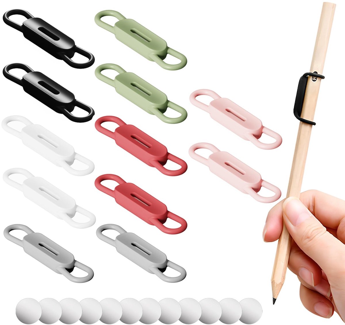 Dailygoods- Penhouder 12 Stuks - Magnetische Penhouder - Zelfklevend - Herbruikbaar - Sterke Magneten - Praktisch voor Opbergen - Pennenhouder