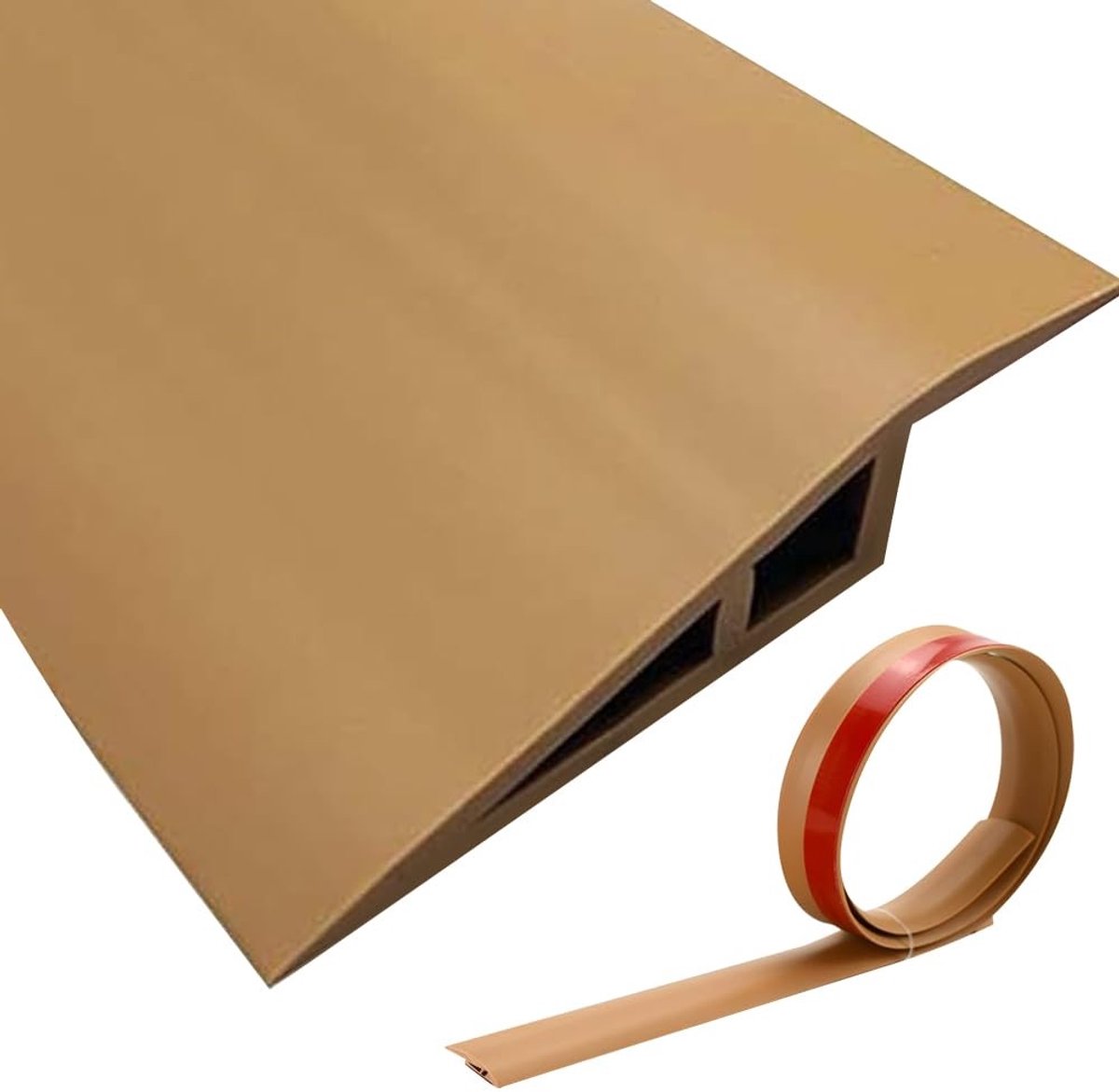 Dailygoods- Overgangsprofiel zelfklevend - Drempelovergang - Vinylvloer - Hoekprofiel - Niveaucompensatie - Geschikt voor laminaat en parket - Drempelprofiel