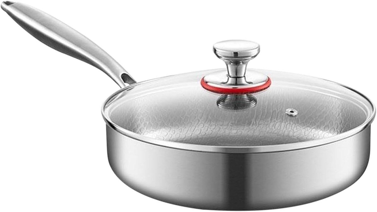 Gehamerde Koekenpan Titanium Pan Gezond Koken Coatingvrij Krasbestendig 20 24 28 cm Multi kleuren