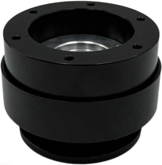 Snelwisseladapter Stuurwiel - Quick Release Adapter - Race Simulators - Aluminiumlegering Constructie - 10 x 10 x 9 cm - Zwart — afbeelding 2