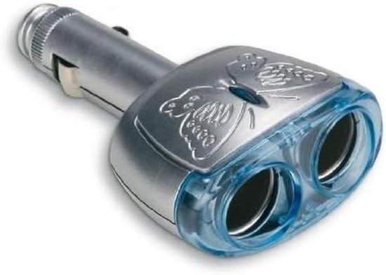 Dubbel Stopcontact - Autostekker Adapter - Apparaten Laden - Multifunctioneel Gebruik - 12V - Zwart
